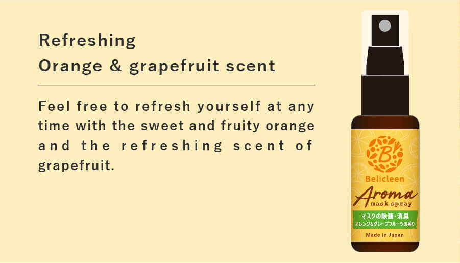 Refreshing Orange & grapefruit scent